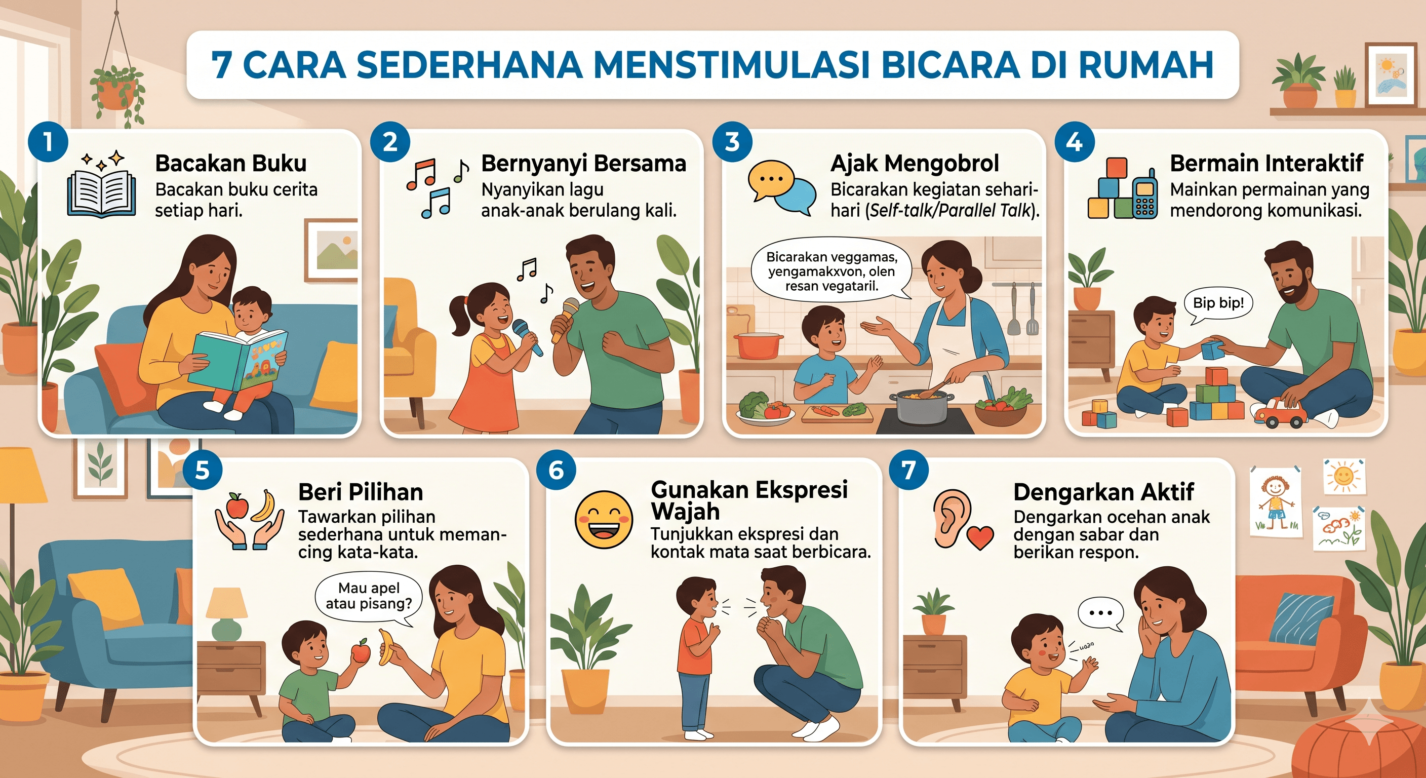 7 cara sederhana menstimulasi bicara di rumah